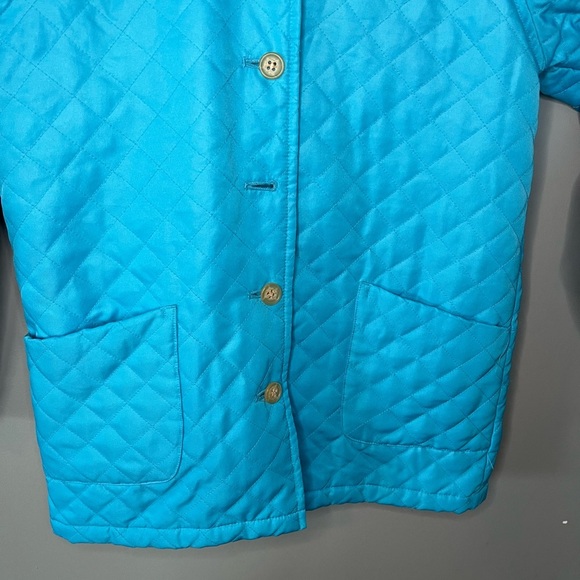Lilly Pulitzer x Vintage Bright Blue Quilted Chore Jacket - Picture 6 of 12